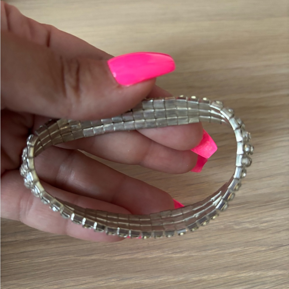 Silver Rhinestone Bracelet - Picture 4 of 4